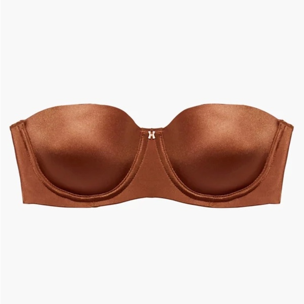 Savage Fenty Brown Strapless Bra Core Microfiber 32c